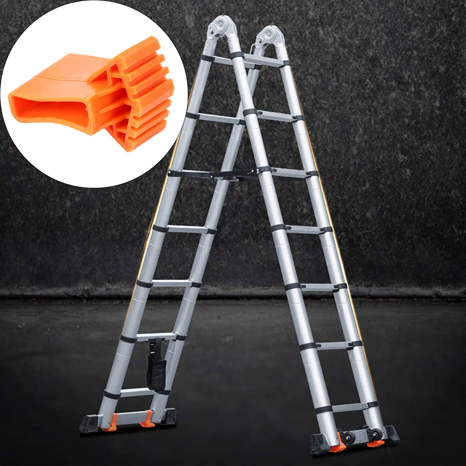 China Factory Manufacturer Anti-Slip Rrubber ladder shoe  For Step Aluminum Ladders