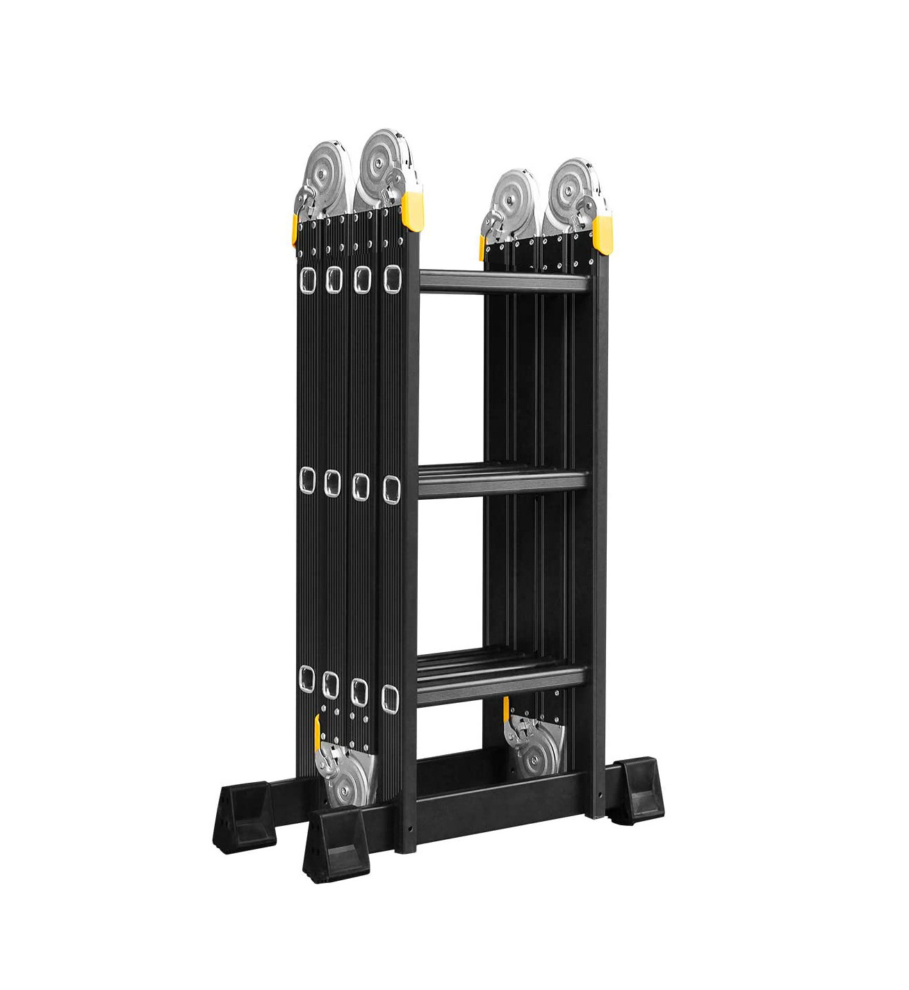 Kollmax escalera aluminio 4x3 negra bisagra para escalera Multi Purpose Ladder Folding Ladder Hinges