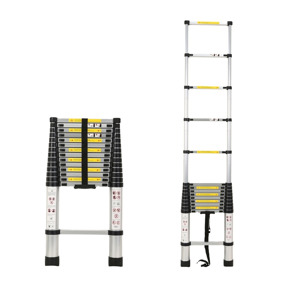 Hot Selling Aluminium Telescopic Extension Ladder with anti-flip feet Multi-function Ladder