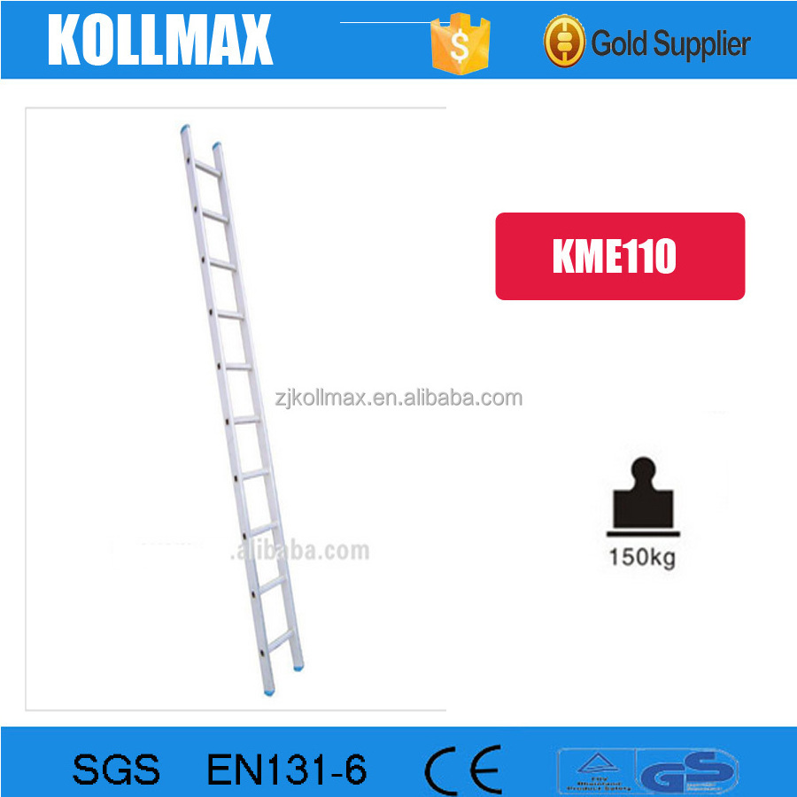 Competitive Price 6m Straight Aluminum Ladder 330 Lbs En 131 Construction Scaffold Ladder