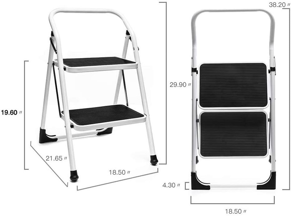 Durable Low Price Steel 2 Step Ladder Portable Pool Ladder Steps Stool Aluminum Stairs Blanket Ladders & racks