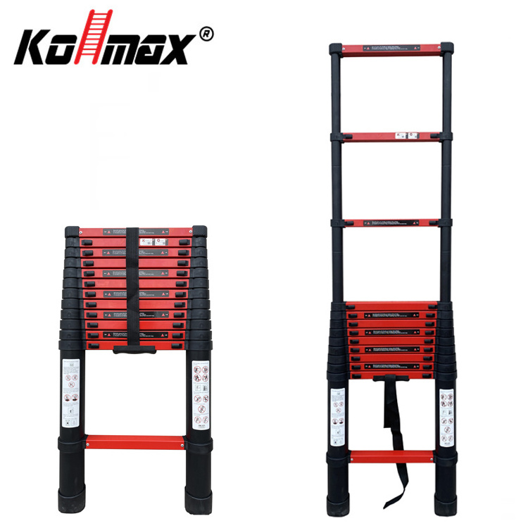 Quality Protection Telescopic Ladder Aluminum 5.2m Ladder Lightweight Ce/en131 For Swimming Pool