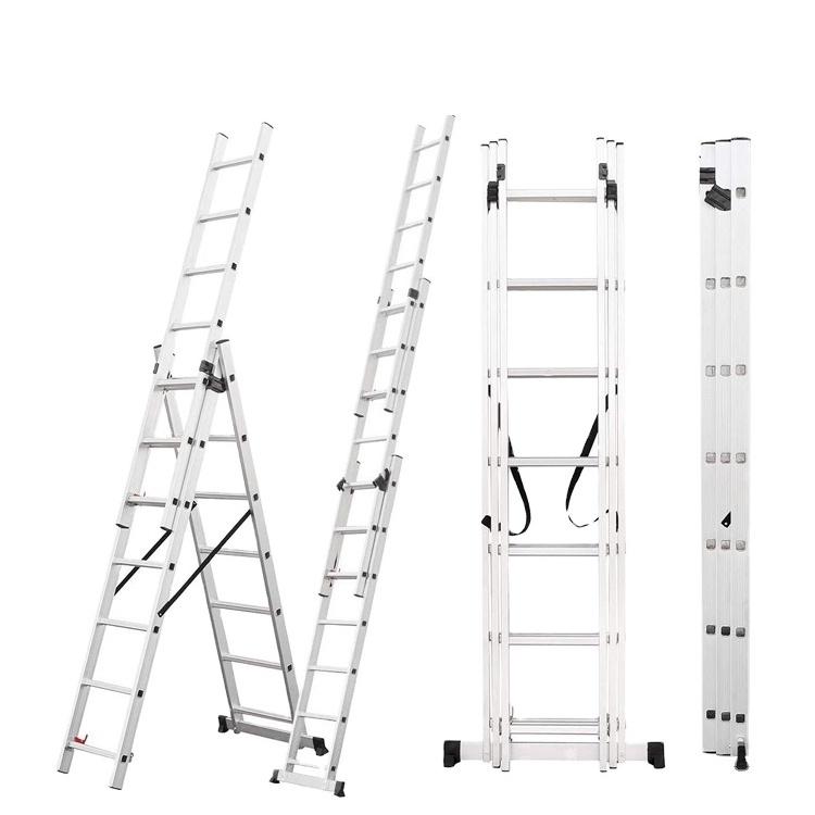 Top Quality Aluminium Extensions Ladders 300 Lbs Ce/en131 Price Aluminum Step Ladder Lightweight