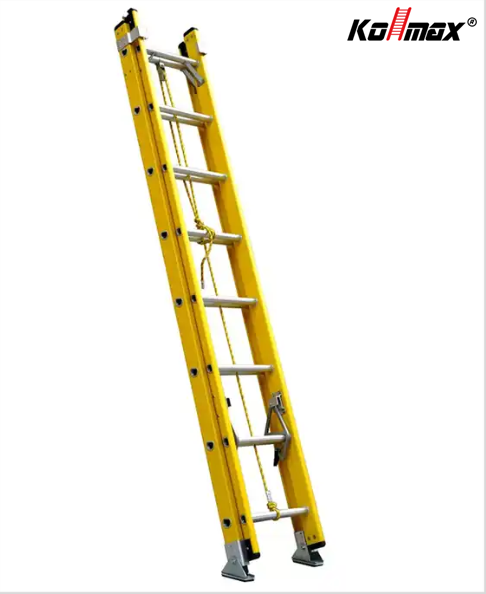 High quality 2x16 Step Fiber Glass Step Extension Ladder with Extension Fiberglass