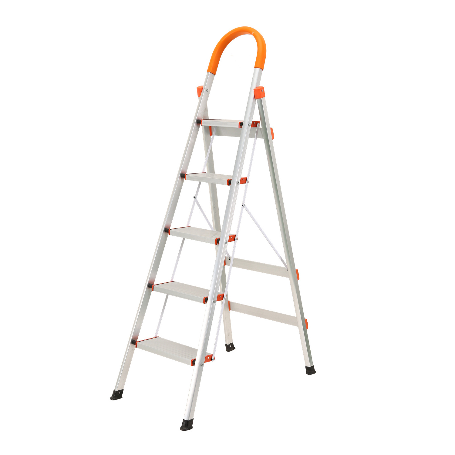 KOLLMAX ladder production Professional Manufacturer Supplier Household Stainless Ladder 5 Step Folding Ladder