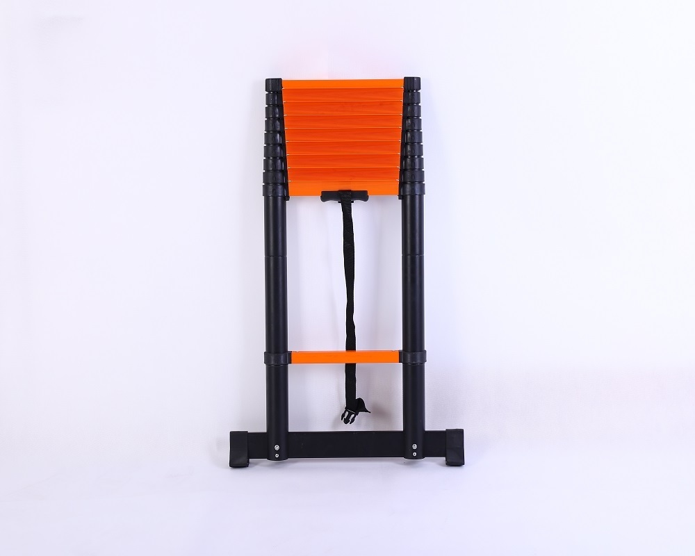 OEM Factory Hot Sale Red Yellow Color EN131 Aluminium Folding Step Telescopic Ladder