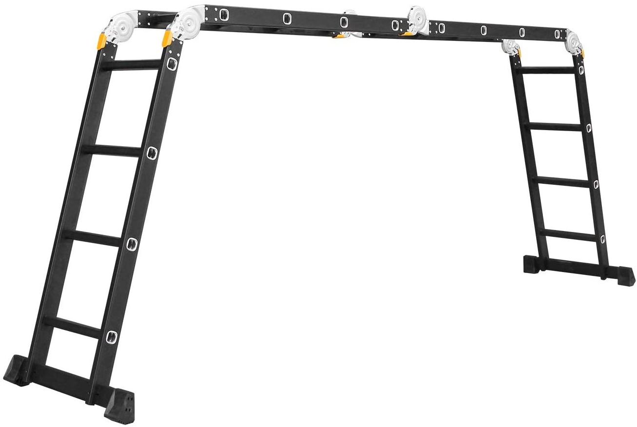 Kollmax escalera aluminio 4x3 negra bisagra para escalera Multi Purpose Ladder Folding Ladder Hinges