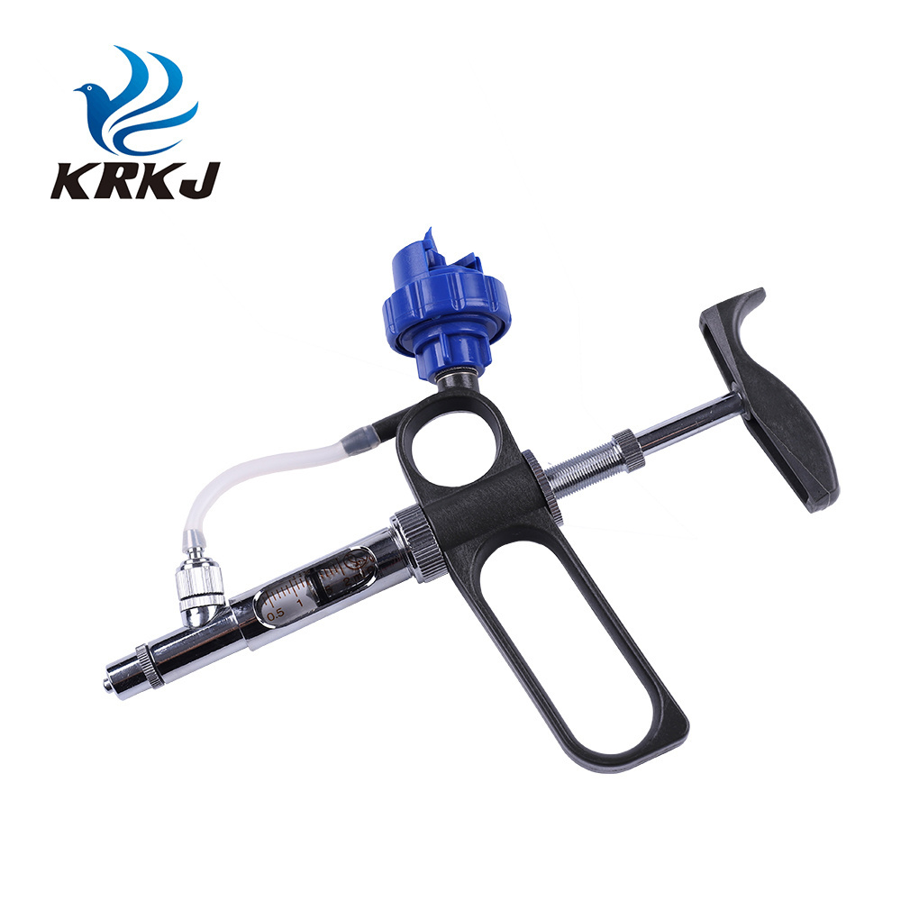 KD116 Multiple usages hen chick vaccine injection continuous syringe gun with bottle holder