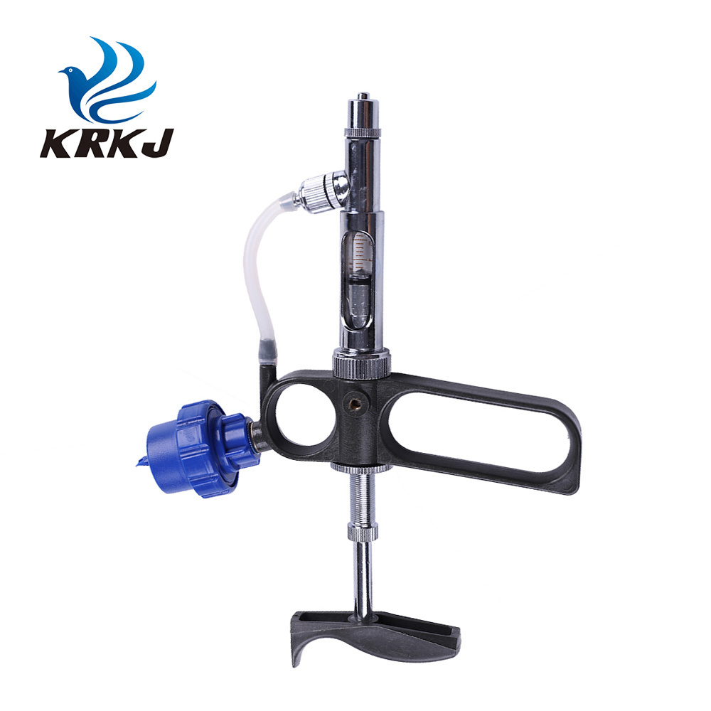 KD116 Multiple usages hen chick vaccine injection continuous syringe gun with bottle holder