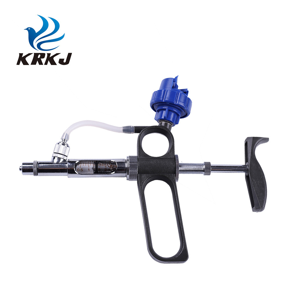 KD116 Multiple usages hen chick vaccine injection continuous syringe gun with bottle holder