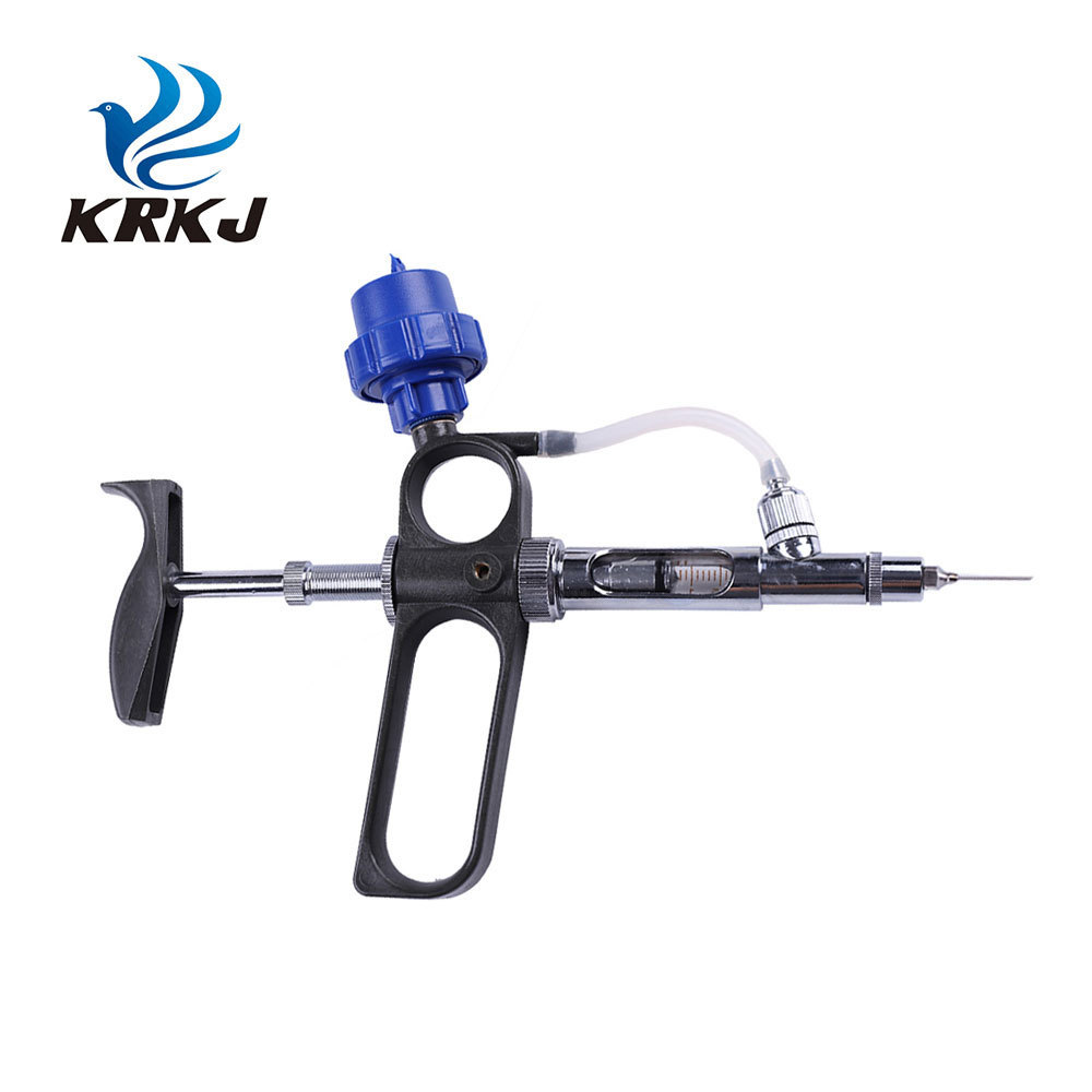 KD116 Multiple usages hen chick vaccine injection continuous syringe gun with bottle holder