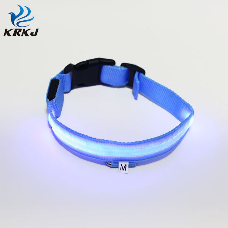 TC1008 Pet Accessories Fancy Cool Collars Led Para Perro Light Flashing Pet Neck Luminous Colourful Dog Collar