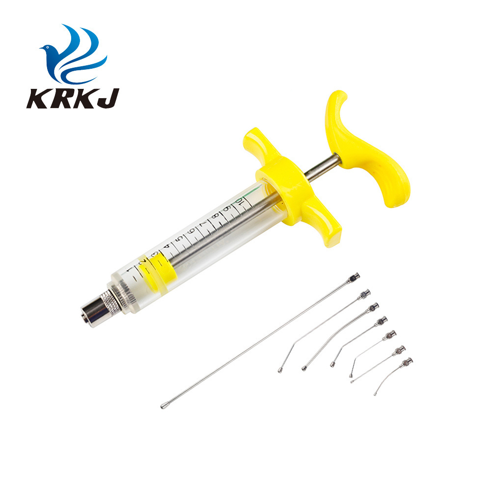 KD310 10ml 20ml baby parrot pigeon manual gavage curved tube feeding syringe for pet