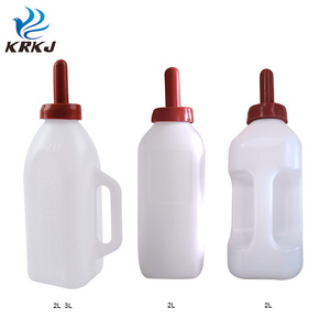 KD923B slip type teat 2L 3L calf sheep and goat milk feeder bottle with handle for cattle