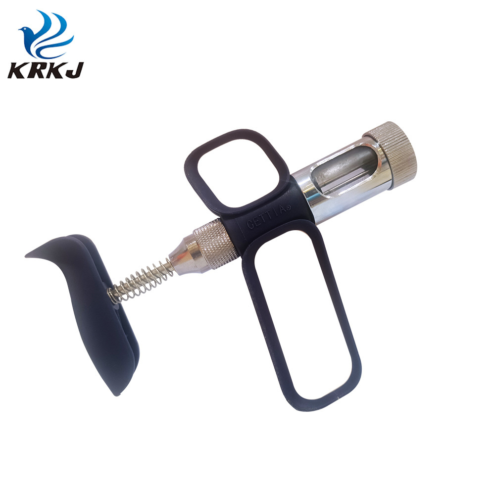 KD132B veterinary chicken puncture instrument automatic 6ml double needle fowl vaccinator injection syringe