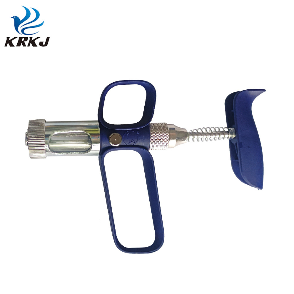 KD132B veterinary chicken puncture instrument automatic 6ml double needle fowl vaccinator injection syringe