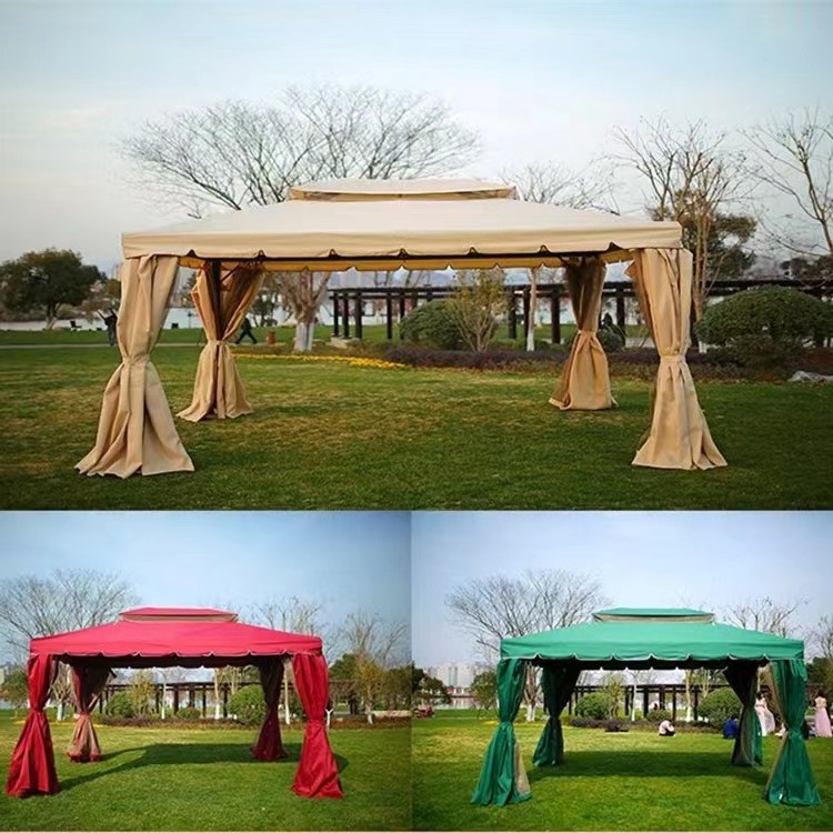 Durable Aluminium Gazebo with Waterproof Canvas Tent Stylish Outdoor Pavilion for Garden and Patio