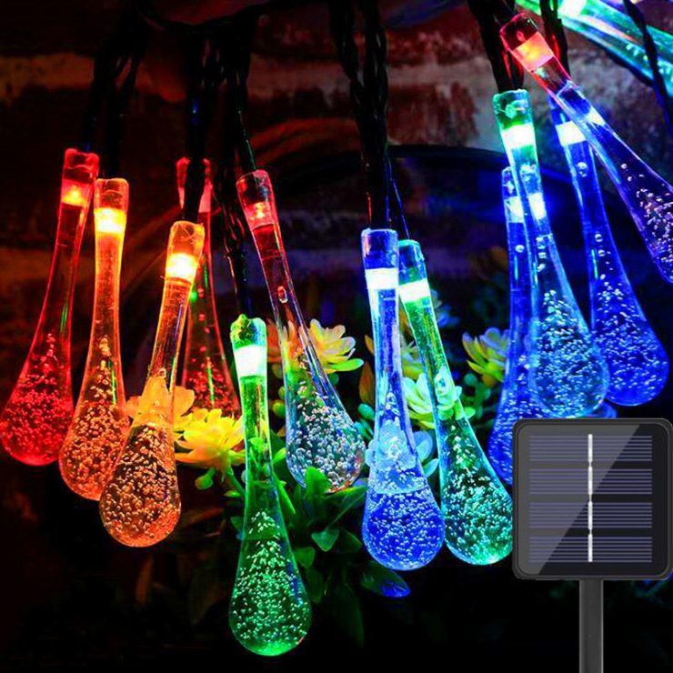 Hot selling Outdoor waterproof solar indoor tree lights christmas led warm white holiday lamp for  patio garden yard and lawn