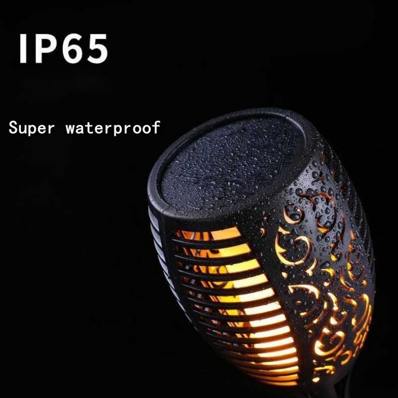 kezhan Hot waterproof 12 96 LED Dancing Flickering Torches flame plastic solar outdoor garden light