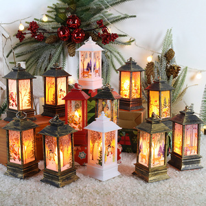 Merry Christmas lantern led light Xmas hanging decorations lamp Mini Ramadan gifts light for New year