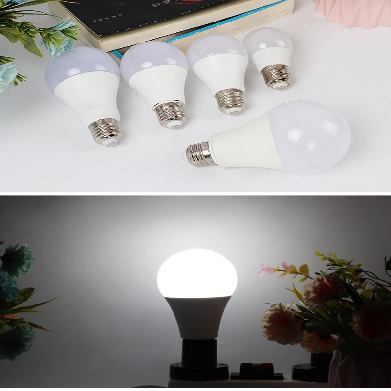 China Aluminum Cup lamp E27 b22 3W 5W 7W 9W 12W 15W18W 25W A60 home workshop warehouse energy-saving ultra-bright led bulb