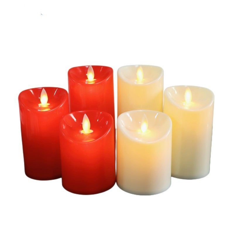 wholesale   rechargeable led candles light  Flickering Flameless  Plastic 3D electric Tea Light Flash Multicolor lamp  for home