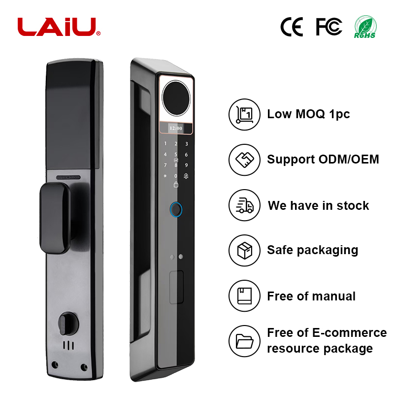 LAIU Q7 smart lock fingerprint wifi lock with camera 3 in one face recognition