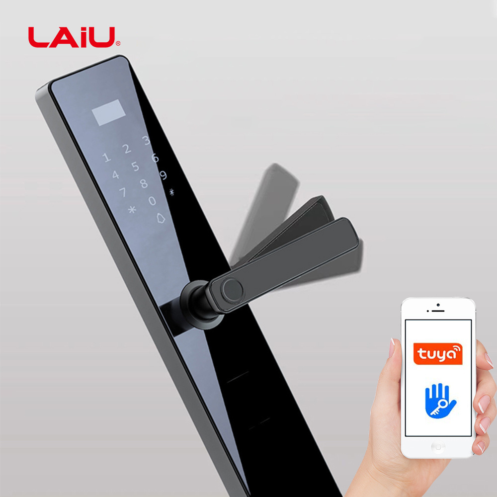 Laiu L2 Handle Digital Safety Usb Port Lock Smart Home Wifi Locks Smart Door Lock Without Fingerprint Tuya App