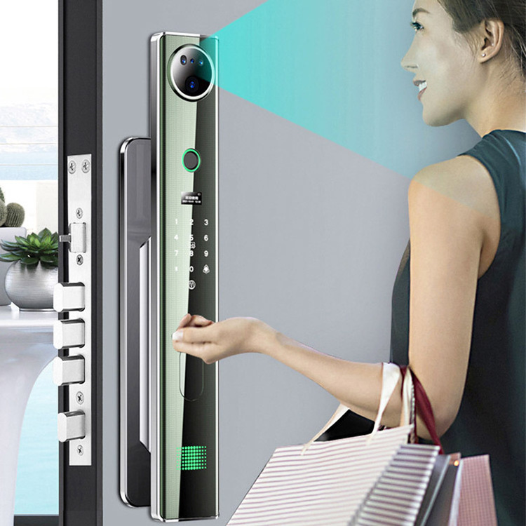 Laiu Smart Door Lock with  Camera Finger Print Digital 3D Face Recognition Password Tuya Zigbee Optional