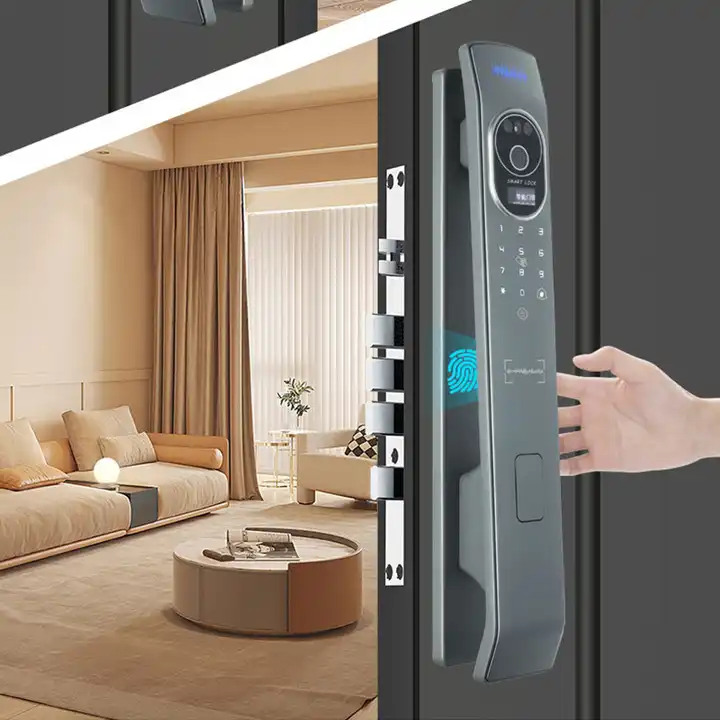 LAIU  Home Front Door Keyless Smart Lock 3D Face Recognition Fingerprint/Finger Vein And Password  Door Lock With Camera