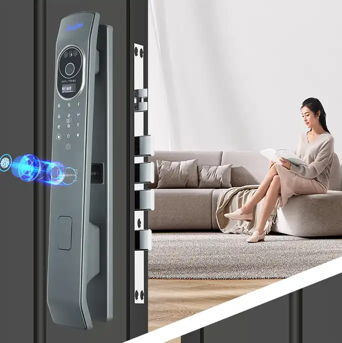 LAIU  Home Front Door Keyless Smart Lock 3D Face Recognition Fingerprint/Finger Vein And Password  Door Lock With Camera