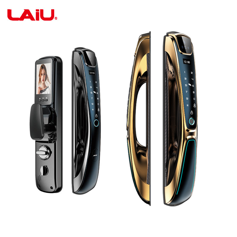 LAIU Q9 3D Face Recognition Digital Fingerprint Lock Electronic Biometric Fully Automatic Smart Home Door Lock