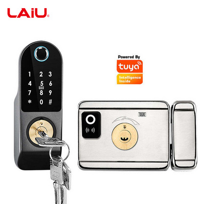 LAIU Entry Keyless Remote Biometric Fingerprint Smart Lock Phone Control Smart Door Lock