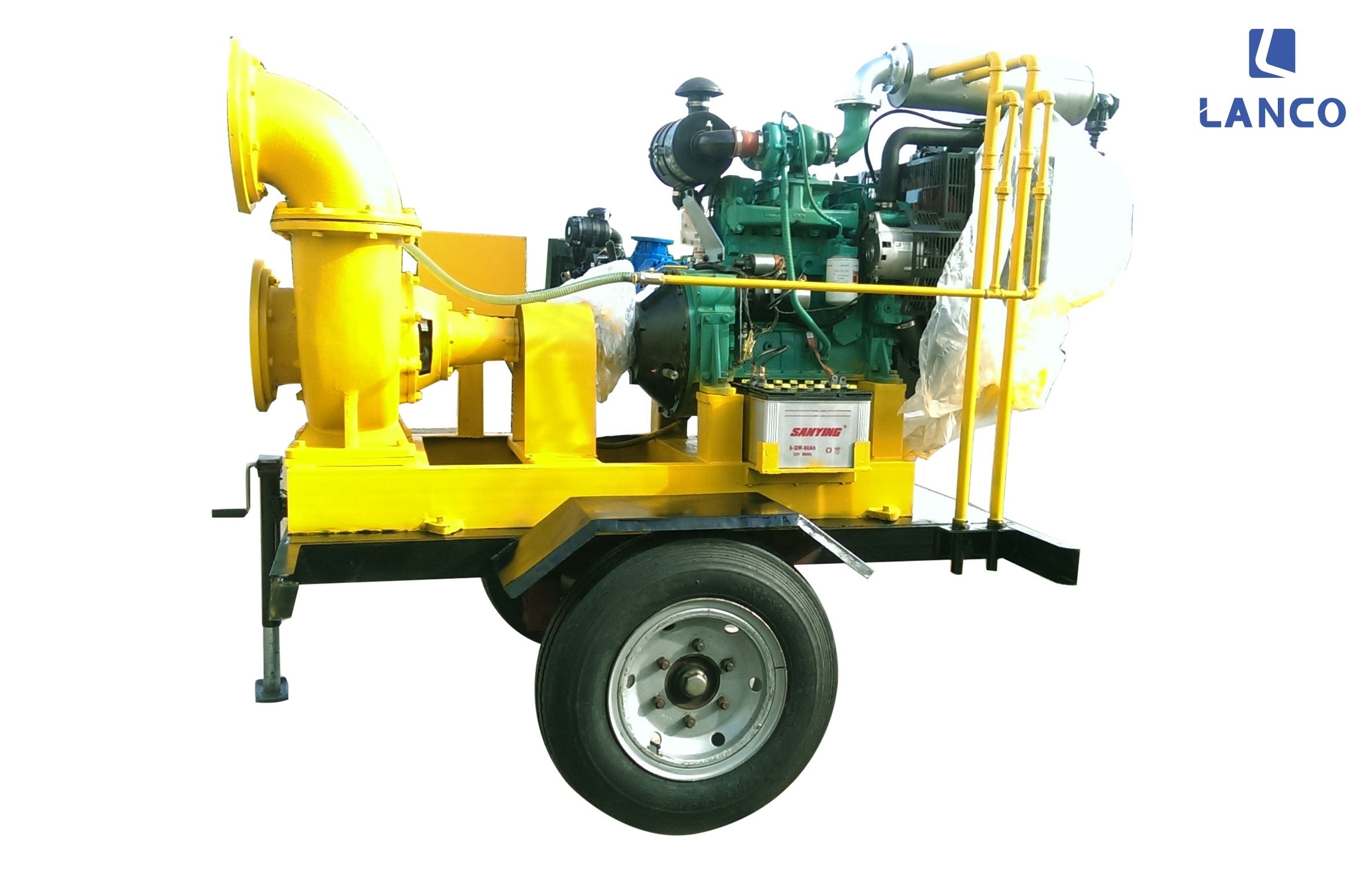 Two-wheeled Portable Trailer type Diesel engine pumps