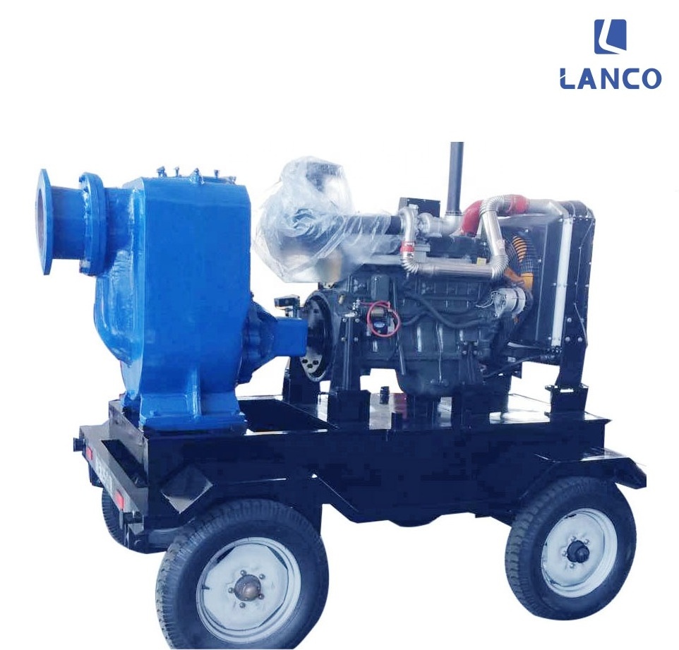 Two-wheeled Portable Trailer type Diesel engine pumps