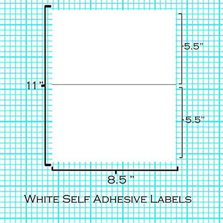 Half sheet A4 Permanent Adhesive Shipping Labels Shipping Address Stickers for Laser & Inkjet Printers