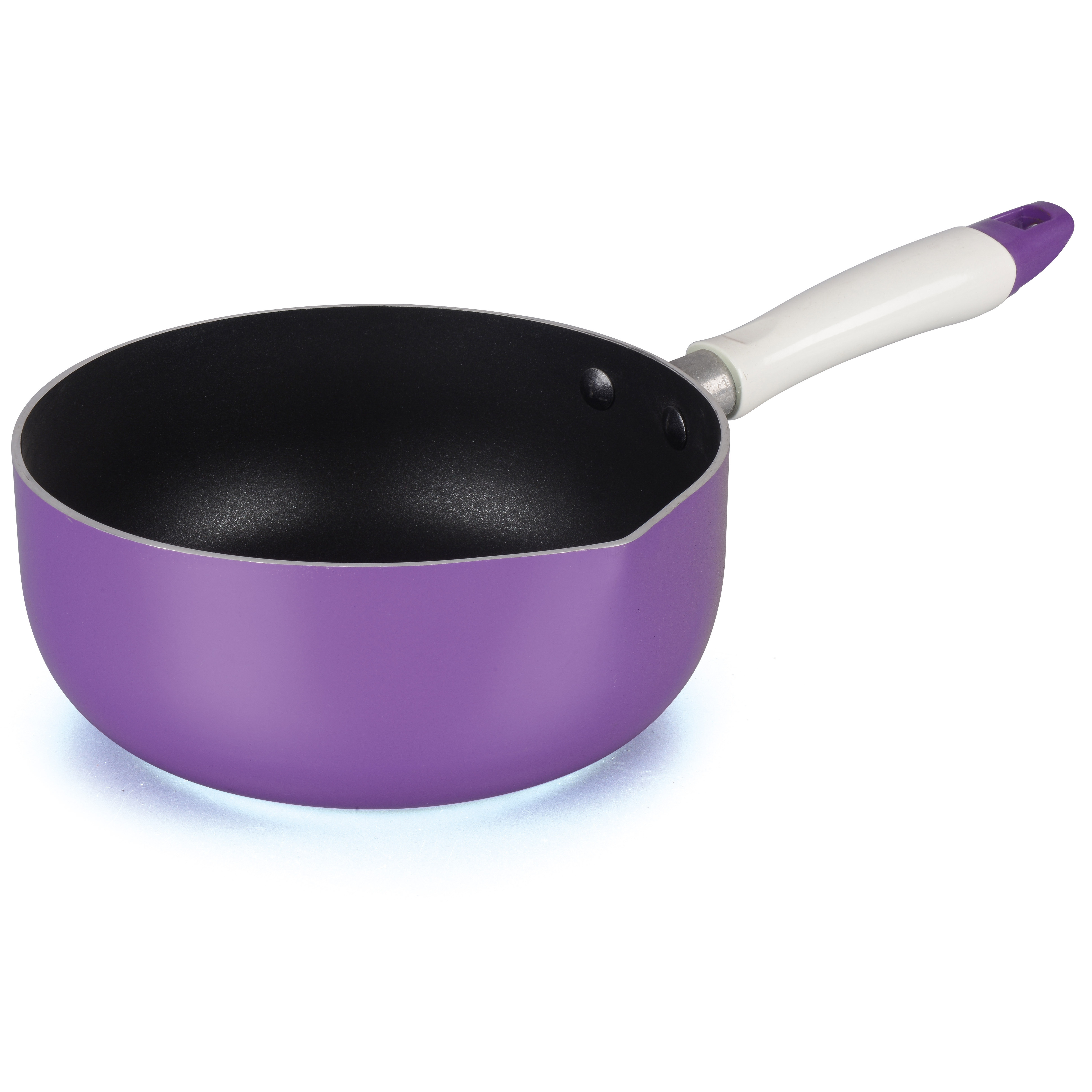 cute aluminum milk pot nonstick coating lovely Sauce pan  flat bottomed milk pan 12 cm mini pot