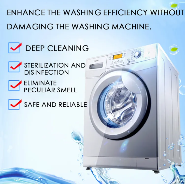 Washing Machine Drum Cleaner Deep Cleaning Washer Deodorant Remove Stain Detergent Washing Machine Cleaner Effervescent Tablets