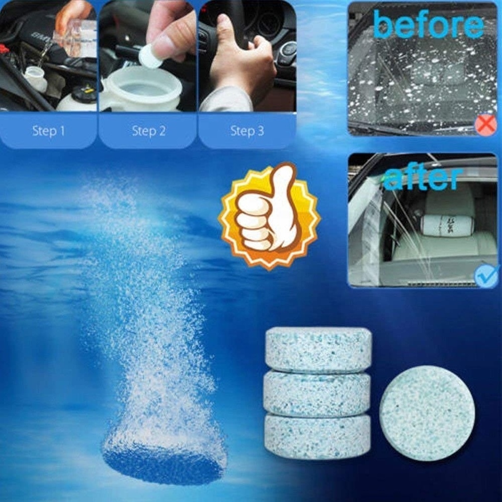 Car windshield washer fluid Concentrated Clean Tablets glass  cleaner solid detergent