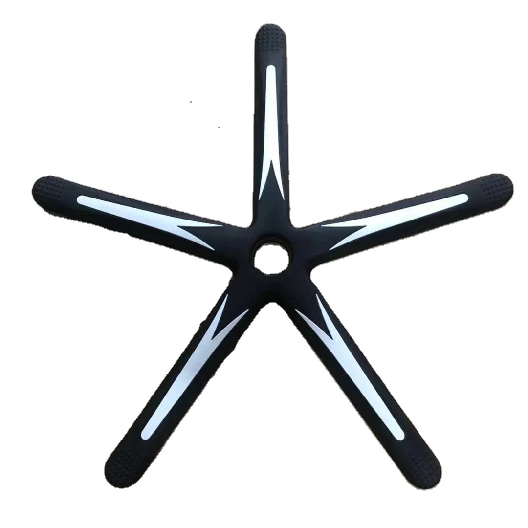 Modern Design Black Nylon 5-Star Office Chair Legs Spare Parts for Swivel Chair Base Office Furniture Part