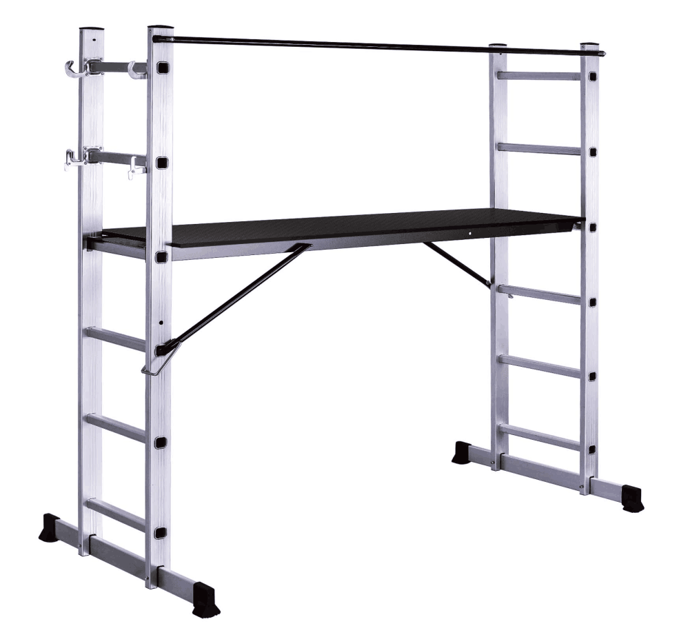 Collapsible Factory Aluminium Scaffolding Multipurpose Folding 6ft Ladder with Platform Ladders & Scaffoldings Ladder