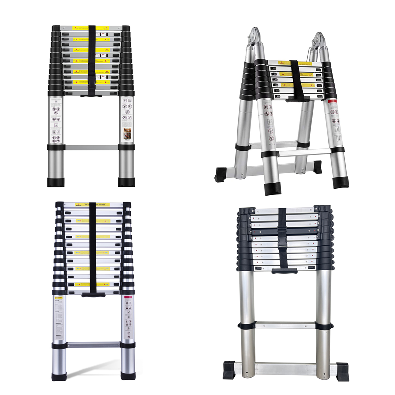 Telescopic Ladder Blanket Collapsible Ladder Foldable Slow Down Modern Aluminum Ladder Foldable Aluminum 5 Step