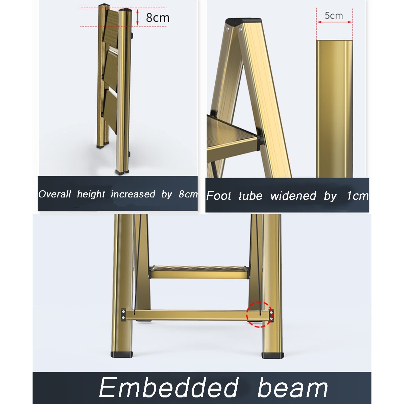 Portable Indoor Steel Ladder Stool Folding Ladders Foldable for Outdoor Use Storage Wholesale Ladder Manufacture