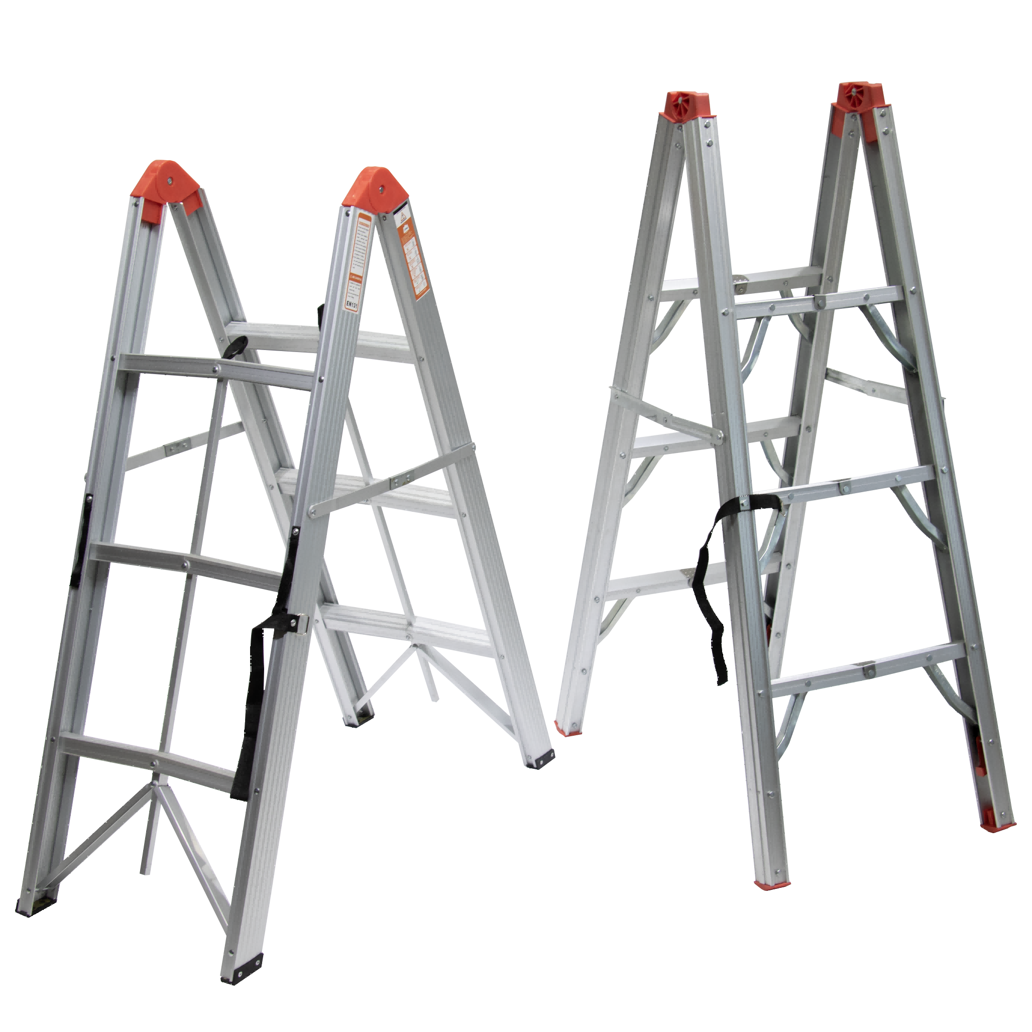 Escada Attic Collapsible Stick Ladder Apartment Home 3 Steps Folding Step Ladder EN131 Aluminum Industrial Aluminum