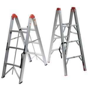 Escada Attic Collapsible Stick Ladder Apartment Home 3 Steps Folding Step Ladder EN131 Aluminum Industrial Aluminum