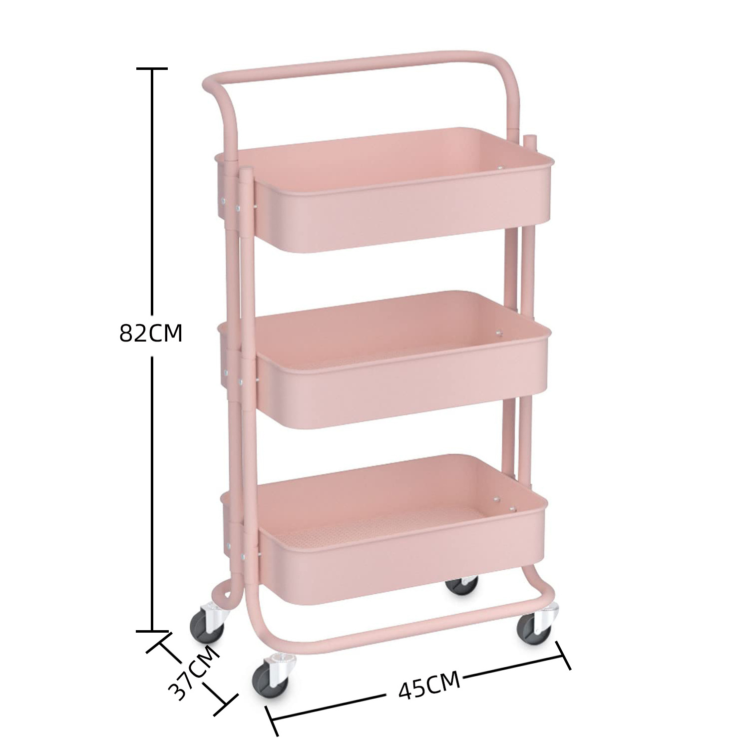 antistatic reel storage cart Storage Rack Kitchen Rolling Trolley Storage Holders Rack For Kitchen Household With Drawers Wheels