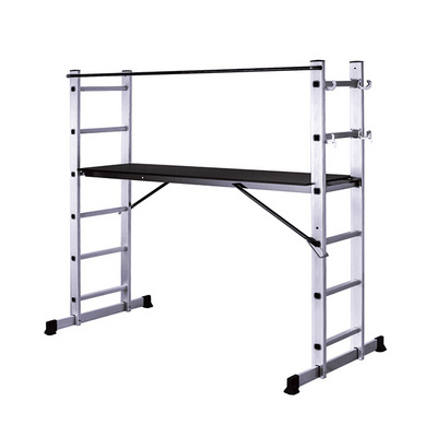 Collapsible Factory Aluminium Scaffolding Multipurpose Folding 6ft Ladder with Platform Ladders & Scaffoldings Ladder