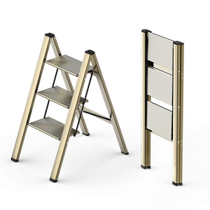 Portable Indoor Steel Ladder Stool Folding Ladders Foldable for Outdoor Use Storage Wholesale Ladder Manufacture