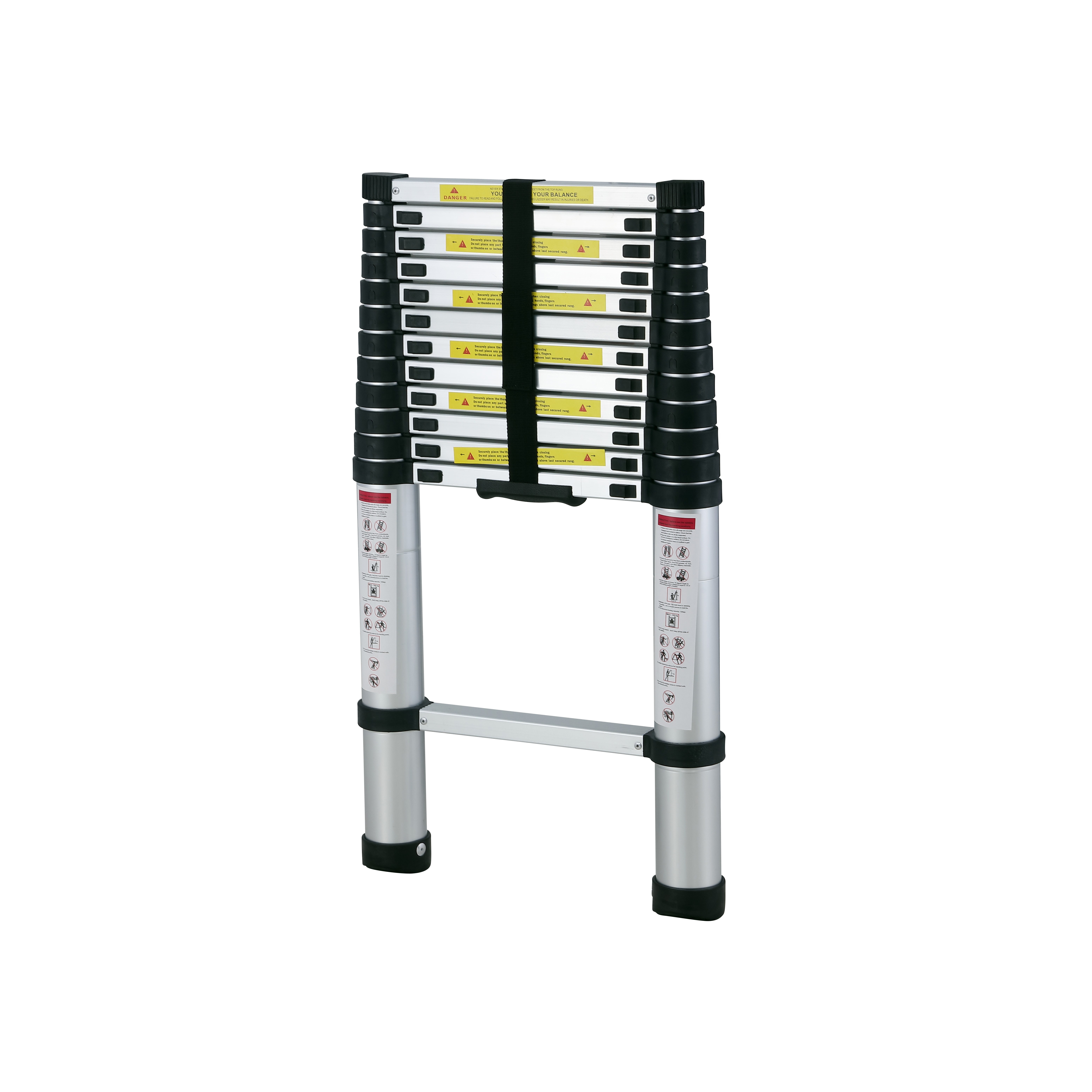 Modern Collapsible Ladder Aluminum Telescopic Ladder Single 330 Lbs Combination Folding Ladder Foldable