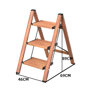 Step Folding Home Decor Steel Step Ladder Foldable Household Ladder Aluminum Modern Ladder Type 2-6 Steps